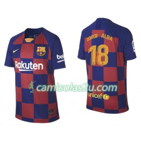 Camisolas de Futebol FC Barcelona Jordi Alba 18 Equipamento Principal 2019/20 Manga Curta
